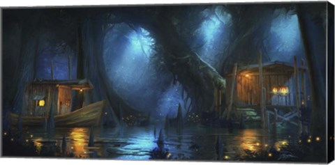 Framed Delights Of The Bayou Print