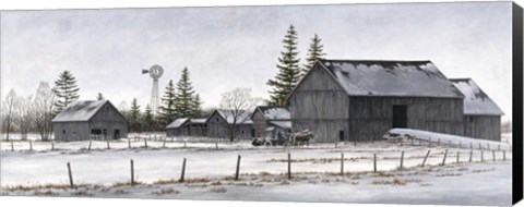 Framed Amish Winter Print