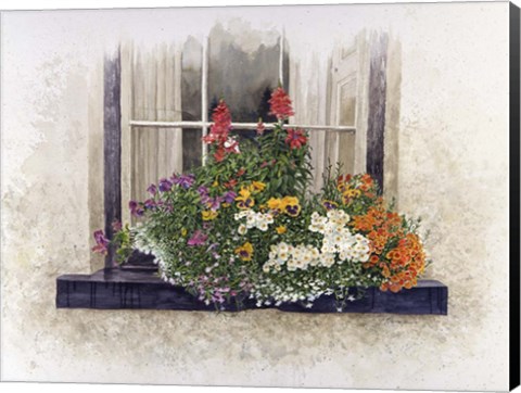 Framed Floral Mist Print