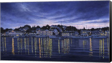 Framed Harbor Lights Print