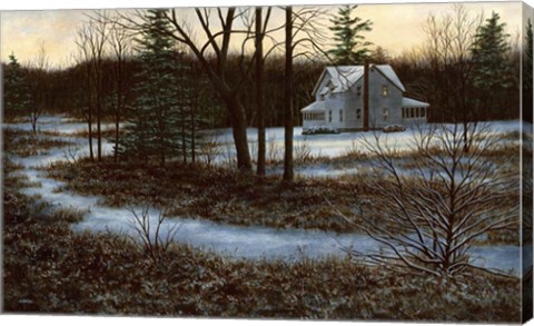 Framed In the Shadow of Winter Print