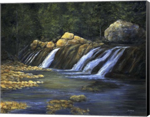 Framed Light on the Rocks Print