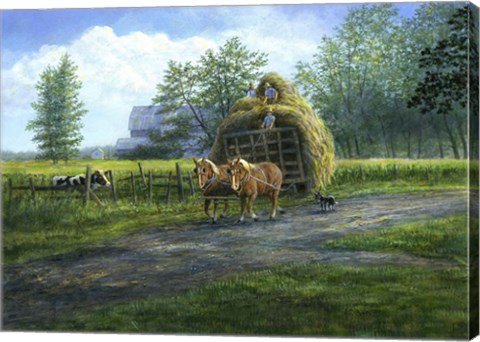Framed Making Hay Print