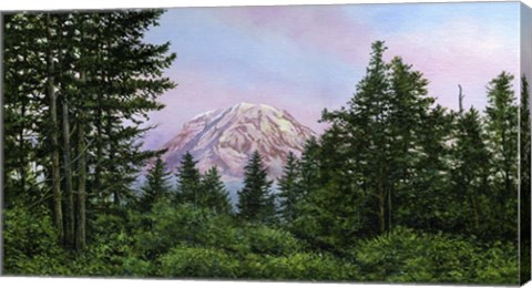 Framed Pink Mountain Print