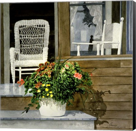 Framed Reflections of Summer Print