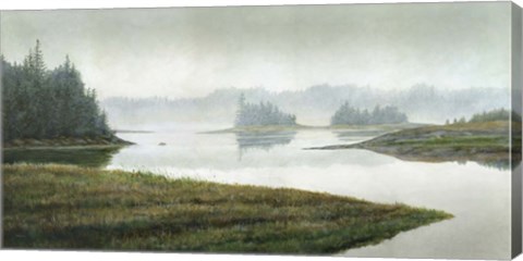 Framed River in the Rain Print