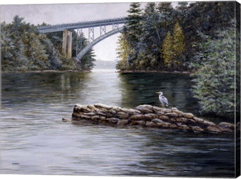 Framed River of Blues Print