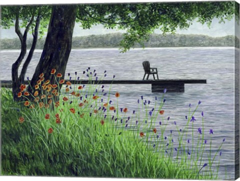 Framed River View Print