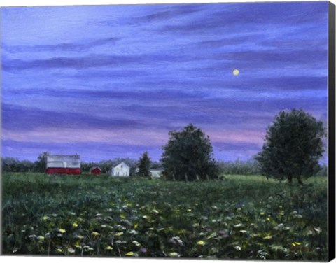 Framed Summer Moonrise Print