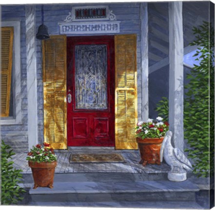 Framed Red Door Print