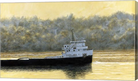 Framed Up the Hazy River Print