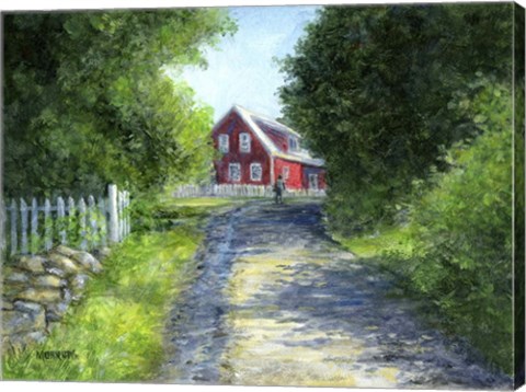 Framed Another Red House Print