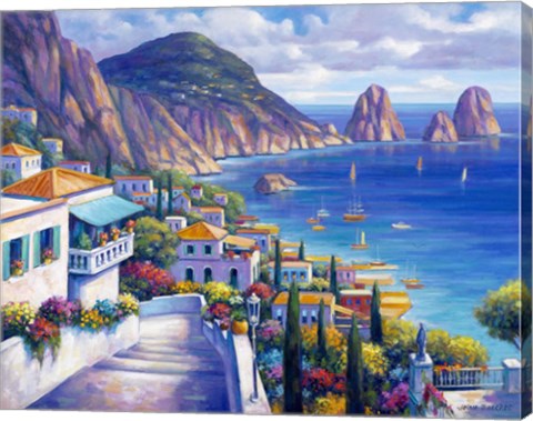 Framed View of the Ocean Print