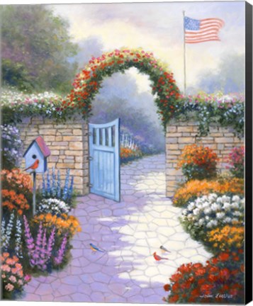 Framed Garden Splendor Print