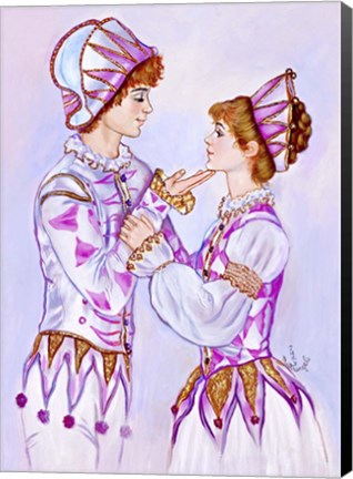 Framed Harlequin&#39;s Gentle Touch Print