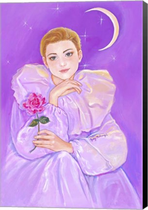 Framed Pierrot&#39;s Rose Print