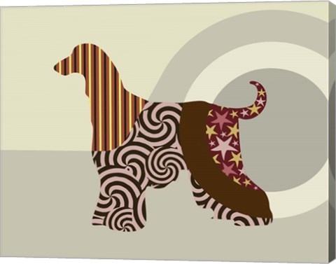 Framed Afghan Hound Dog Print
