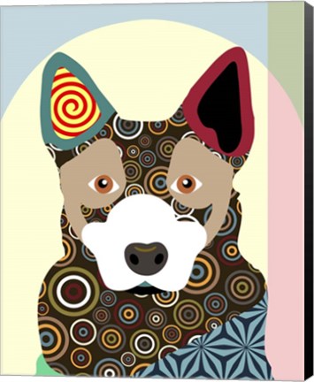 Framed Australian Cattle Dog Print