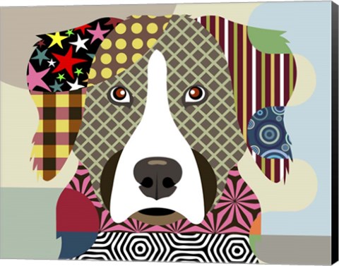 Framed Bernese Mountain Dog Print
