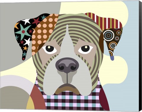 Framed Boxer Dog Print
