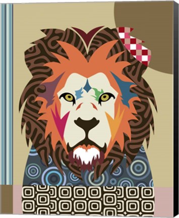 Framed Cecil The Lion Print