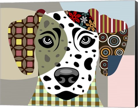 Framed Dalmatian Dog Print