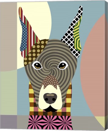 Framed Doberman Pinscher Print