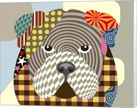 Framed English Bulldog Print