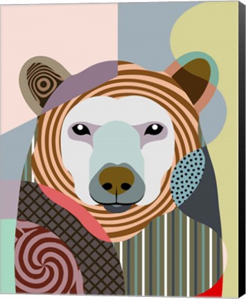 Framed Hunting Polar Bear Print