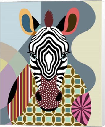 Framed Spectrum Zebra Print