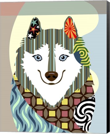 Framed American Eskimo Print