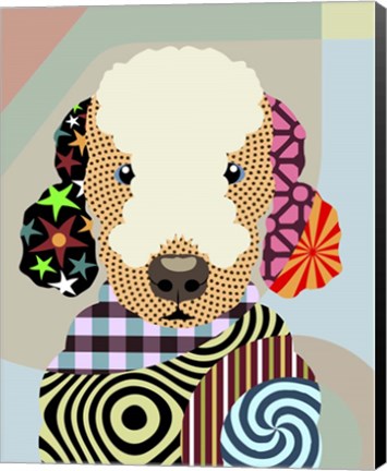 Framed Bedlington Terrier Print