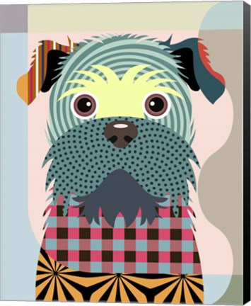 Framed Brussels Griffon Print