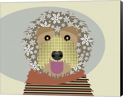 Framed Labradoodle Print
