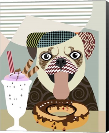 Framed Pug Print