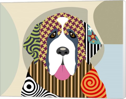 Framed Saint Bernard Print