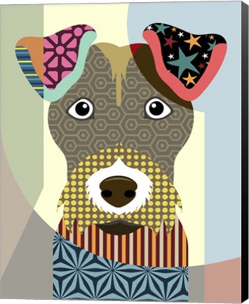 Framed Wire Fox Terrier Print