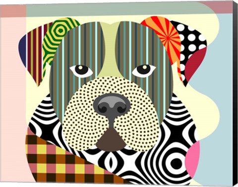 Framed American Bulldog Print