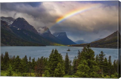 Framed Glacier Rainbow Print