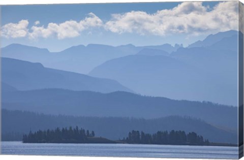 Framed Layers of Blue Print
