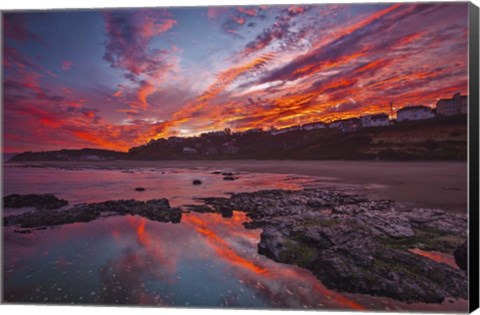 Framed Lincoln City Fire Print