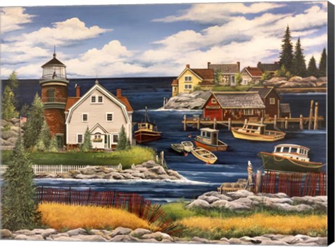 Framed Harbor Print