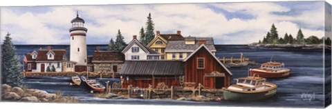 Framed Wide Harbor Print