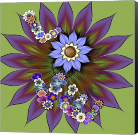 Framed Love Big Bloom Print