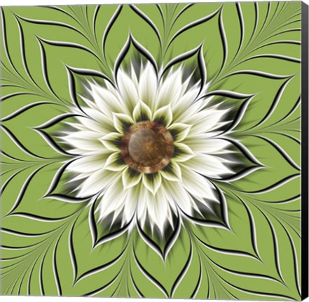 Framed Burst Forth Greenery Print