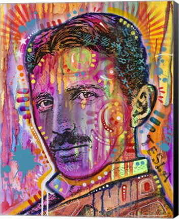 Framed Tesla Print