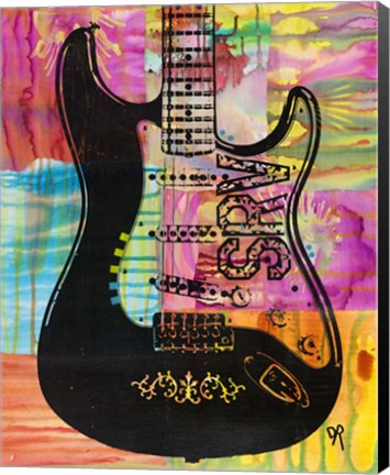 Framed SRV Guitar Print