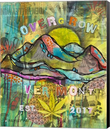 Framed Overgrow Vermont Print