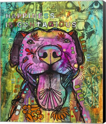 Framed Happiness is Contagious Print
