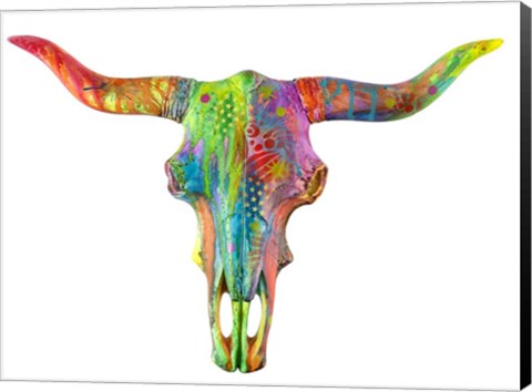 Framed Longhorn Print